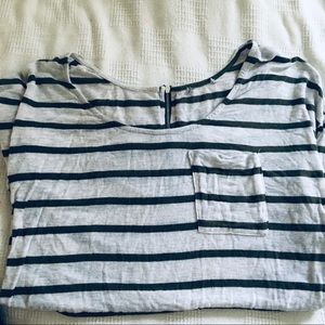 Striped long sleeve summer shirt